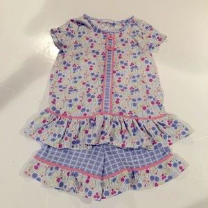 MATILDA JANE 435 Floral & Ruffle Top & Shorts 10